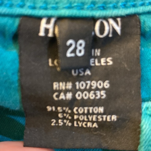 Hudson Nico Super Skinny Jeans in Marine (Teal) - Size 28X28 👖 - Picture 8 of 14